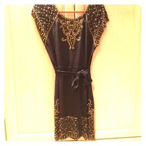 ANTHROPOLOGIE Yoana Baraschi open back beaded dress. NWOT